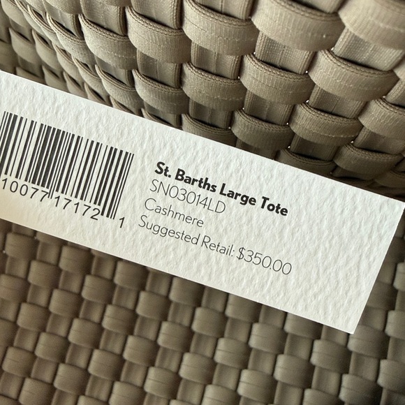 Naghedi St. Barths Large Tote Bag Color Cashmere NWT - Picture 7 of 12